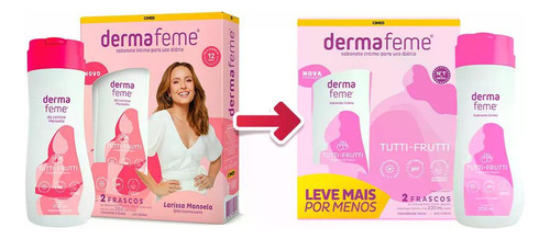 Pack Tutti-frutti Dermafeme Fragrância Suave Com 2 Unidades