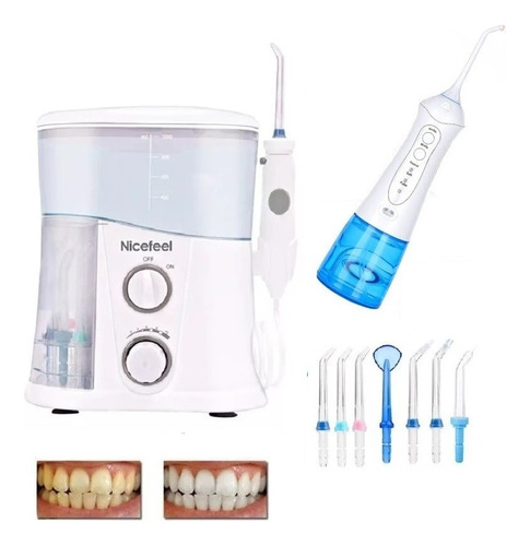 Kit De Higiene Dental: Irrigador Bucal Portátil + Cepillo E