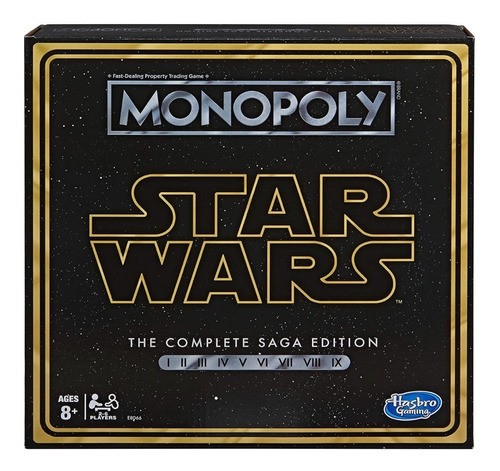 Monopoly Star Wars De Hasbro En Ingles Saga Completa