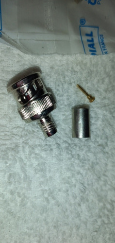Imagen 6 de 7 de Conector Bnc (macho) Crimpeable Para Coaxial Rg-142