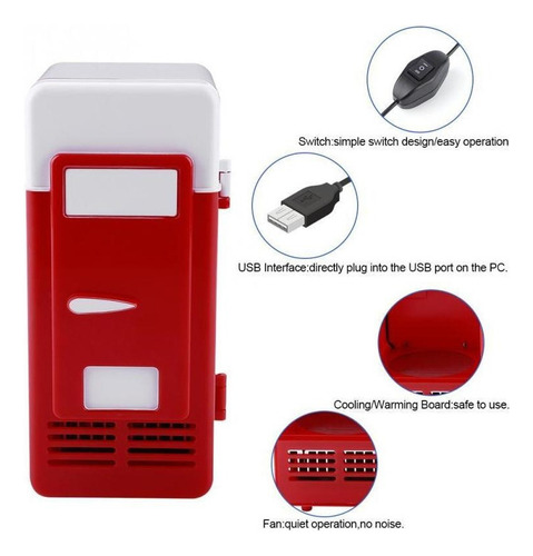 Mini Heladera Usb Con Heladera De Coche Led
