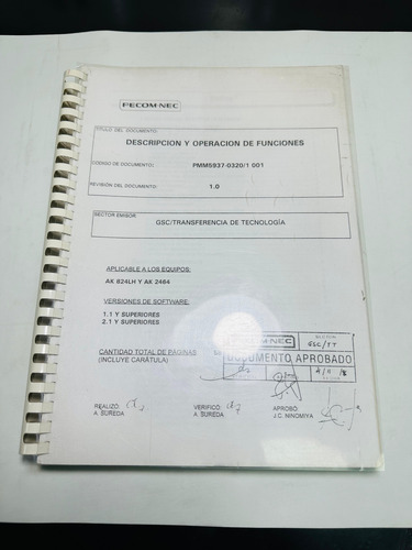 Manual Programacion Central Nec Ak-824, Ak-2464 Central Nec (Usado)