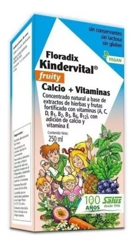 Kindervital Calcio y Vitaminas Para Niños 250ml