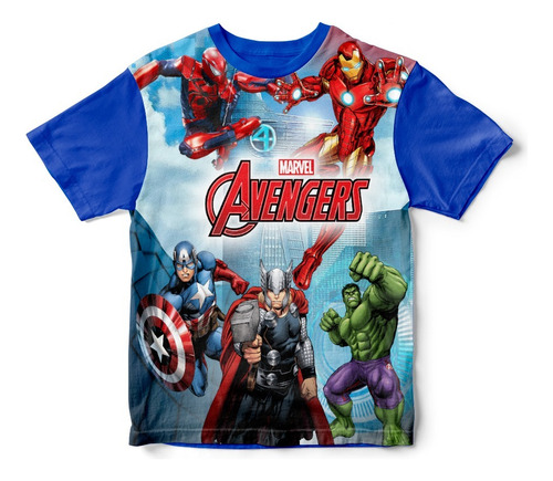 Franela Para Niños - Avengers