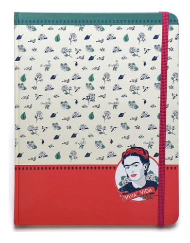 Caderneta Anotacao 190x245mm G 80fls Frida Kahlo