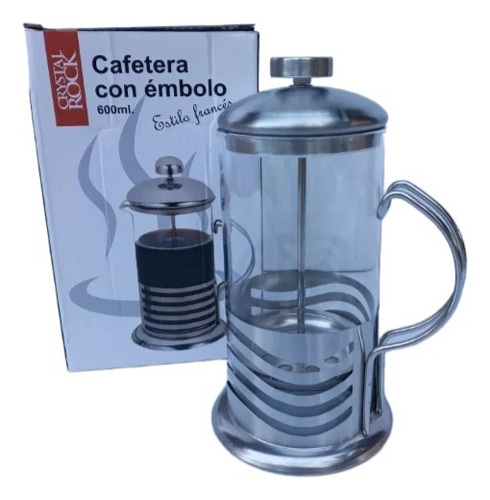 Cafetera Con Embolo Estilo Frances 600ml