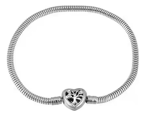 Pulseira Life Prata Aço Inox Para Berloques - Especial
