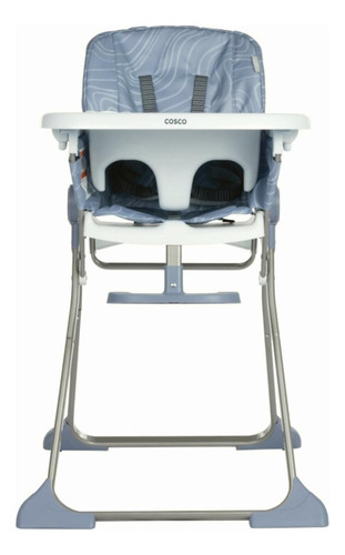 Cosco Simple Fold Silla Alta Ajustable, Se Pliega Y Se