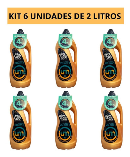 Smart Clean Ultra Moléculas Kit 06 Unds. 2 Litros