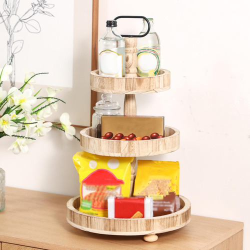 Soporte De Madera Para Pasteles, Torres Redondas Para