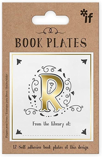 Placas De Libro De Cartas If, Personalizadas - Letra R