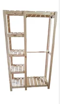 Comprar Vestidor Ropero Placard Estante Madera Pino 100cm Allo Deco