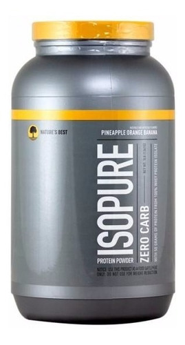 Proteina Isopure Zero Carbs 3 Lbs Banana