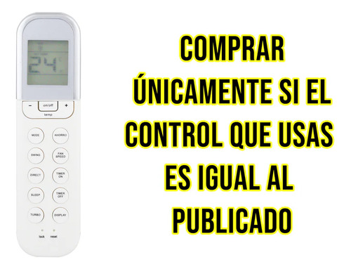 Control Mirage Minisplit Aire Acondi X2 Life Magnum Inverter