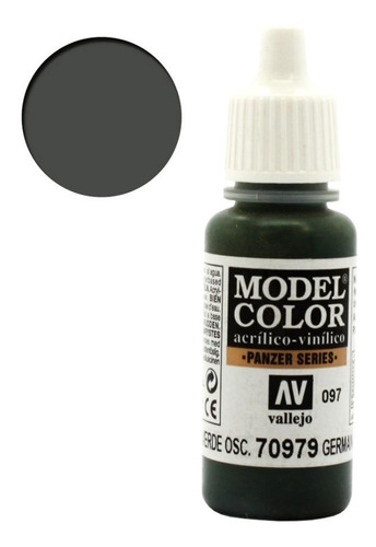 Vallejo Model Color Alemán Camuflaje Verde Oscuro  70979 Lp