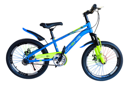 Bicicleta Aro 20 Cfeng Con Freno Disco Azul