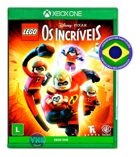 Lego Os Incriveis - Xbox One - Mídia Física - Novo Lacrado