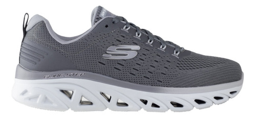 Tenis Running Hombre Skechers Glide-step 232269 Gris Air