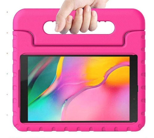 Mica + Funda Goma Agarradera Galaxy Tab A 8 T290 T295 Niños