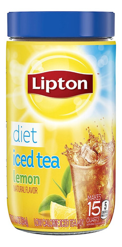 Lipton Iced Negro Mezcla De Té De Limón Dieta 15 Qt, 4,4 Oz 