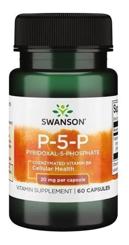 Swanson | P-5-p Pyridoxal-5-phosphate I 20mg I 30 Capsulas