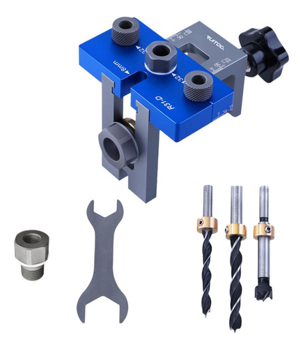 3 En 1 Dowel Jig Drill Kit Locinadores De Carpintería