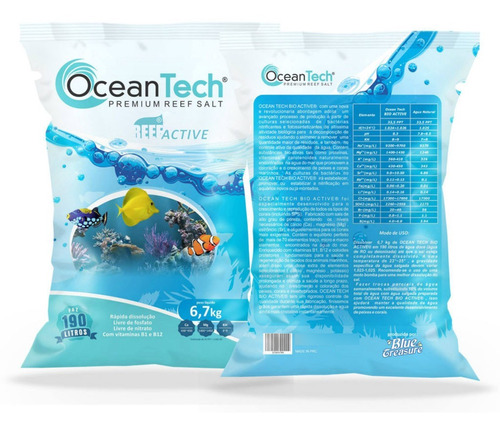 Sal Sintético Reef Active Salt 6,7kg (prepara Até 190 L)