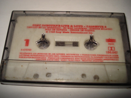 Cassette Ozzy Osbourne- Live & Load