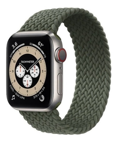 Imagem 1 de 3 de Pulseira Braided Solo Para Apple Watch 38mm - Verde - P