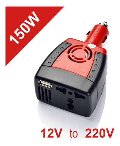 Inversor De Corriente Para Auto De 12v A 220v Usb 150w Power