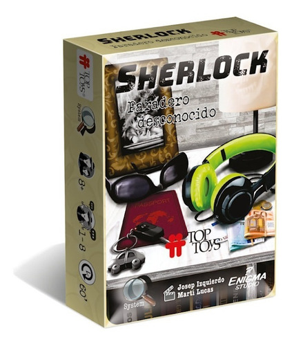 Sherlock Paradero Desconocido Juego De Mesa Top Toys
