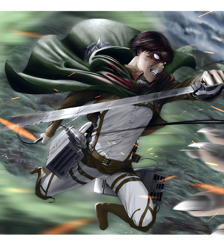 Poster Attack On Titan Levi Autoadhesivo 100x70cm#1970