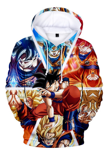 Sudaderas Con Capucha Dragon-ball Z Para Niños, Ropa Kawaii,