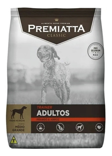 Ração Super Premium Premiatta Trainner Saco 15 Kg Ad R.gr