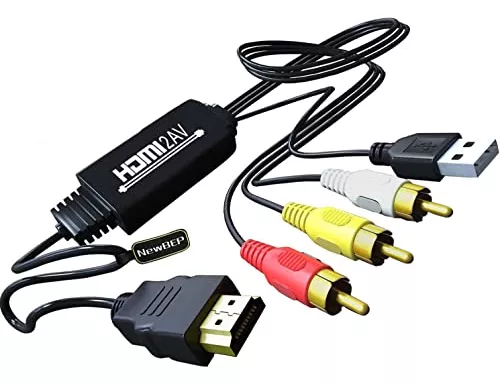 Cable Hdmi A Rca, Adaptador Hdmi A Av Para Fire Tv, Roku