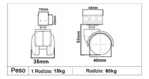 Gabinete. Mesa Para Maquinas Singer Etc+4 Rodinhas Cor Café