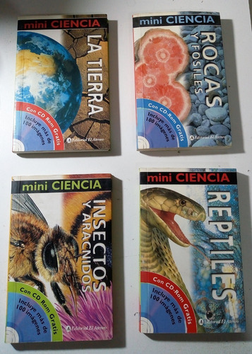 Libros - Mini Ciencia - El Ateneo - 4 Tomos - Incluye Cd