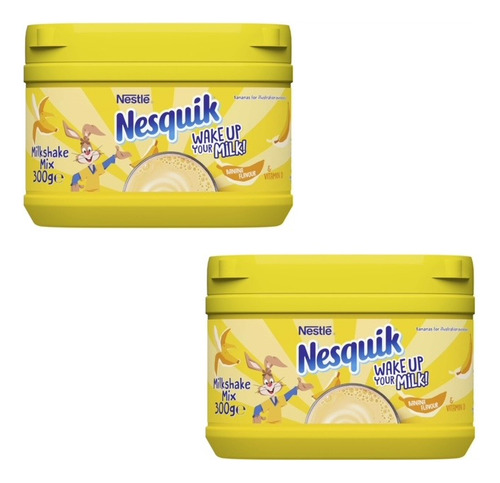 Nesquik Banana Milkshake Nestle Licuado Polvo Platano 2pz