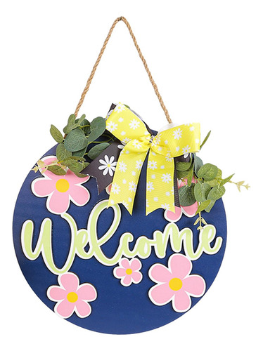 Letrero Colgante De Madera De Bienvenida De Primavera, Placa