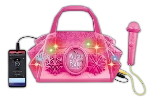 Bolso Cartera Microfono Karaoke Niñas Con Mp3 Luces Sonido