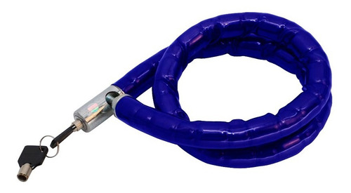Imagen 4 de 7 de Cadena Candado Linga Bicicleta Acero Llave Fuerte Seguridad