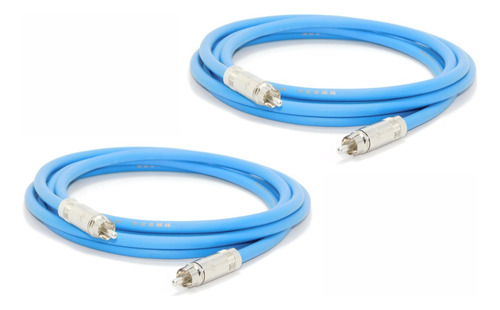 Cables Dj Rca A Rca Estéreo 1,5mt Neutrik Uso Profesional 
