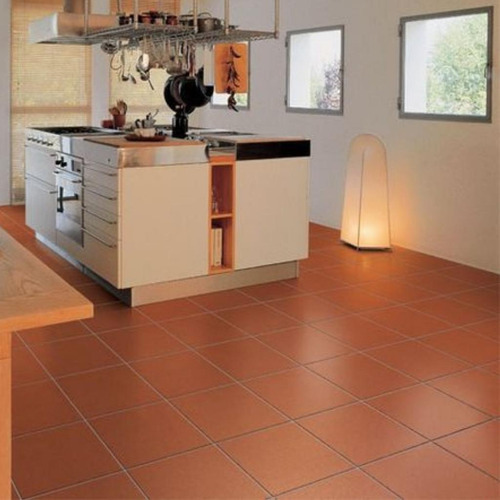 Ceramica Colonial 36x36 Curado A Fuego Terraza/patio Rojo