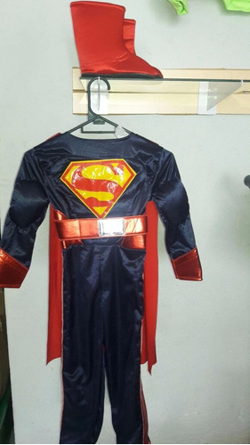 Disfraz Superman Capa Traje Superheroe Tallas