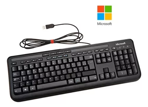 Teclado Microsoft 600, Alámbrico, USB, Negro (Español)