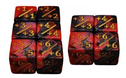 6 X 10x Dados De Contador, Juego De Dados De Adición