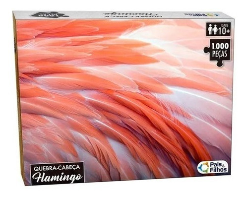Quebra Cabeça 1000pcs Flamingo Premium