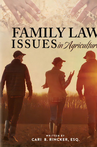 Family Law Issues In Agriculture, De Rincker, Cari Brett. Editorial Lightning Source Inc, Tapa Blanda En Inglés