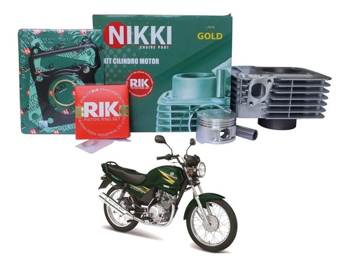 Kit Cilindro Pistão E Aneis Do Motor Ybr 125 Xtz 125 