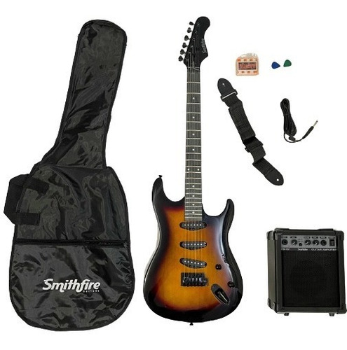 Guitarra Electrica Smithfire Paquete Completo Smi111pak Sunb